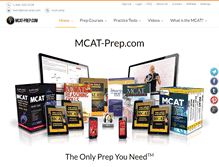 Tablet Screenshot of mcat-prep.com